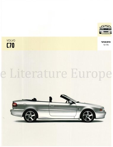 2005 VOLVO C70 CONVERTIBLE BROCHURE DUTCH