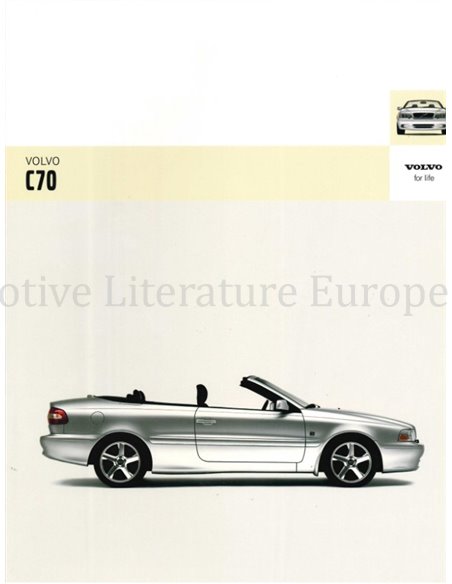 2005 VOLVO C70 CONVERTIBLE BROCHURE NEDERLANDS