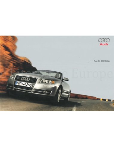 2006 AUDI A4 CABRIO PROSPEKT SPANISCH