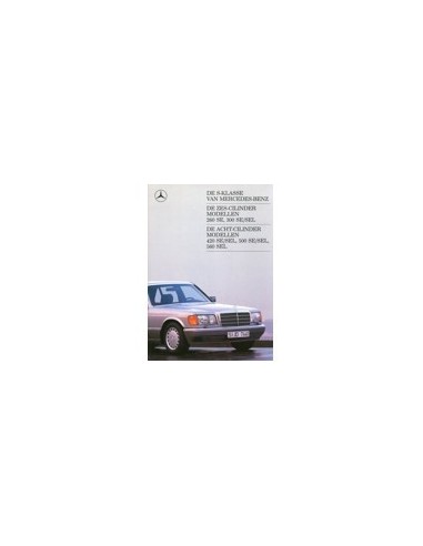 1988 MERCEDES BENZ S KLASSE BROCHURE NEDERLANDS