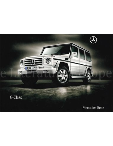 2009 MERCEDES BENZ G KLASSE HARDCOVER PROSPEKT ENGLISCH