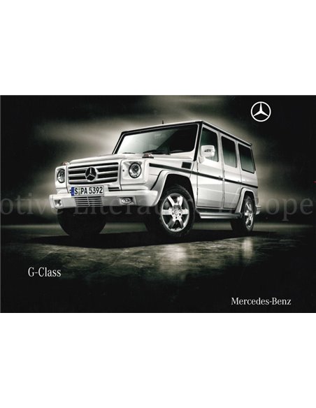 2009 MERCEDES BENZ G KLASSE BROCHURE ENGELS