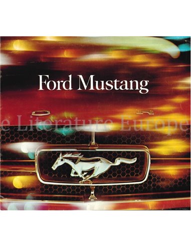 1964 FORD MUSTANG BROCHURE NEDERLANDS