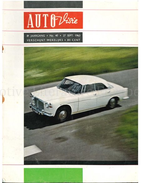 1963 AUTOVISIE MAGAZIN 40 NIEDERLÄNDISCH