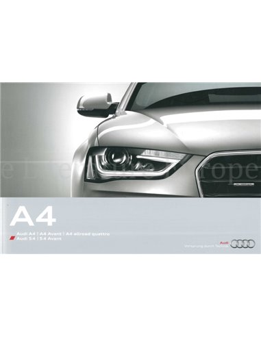 2012 AUDI A4 / S4 HARDCOVER PROSPEKT DEUTSCH