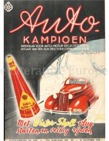 1938 AUTOKAMPIOEN MAGAZINE 50 NEDERLANDS