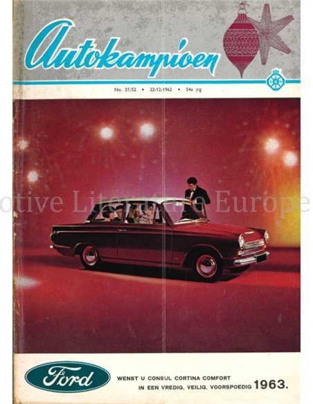 1962 AUTOKAMPIOEN MAGAZINE 51\52 NEDERLANDS