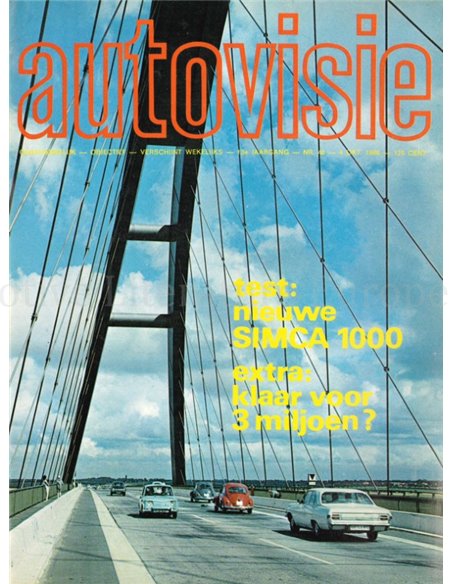 1968 AUTOVISIE MAGAZINE 40 DUTCH