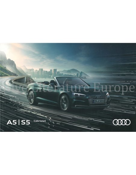 2016 AUDI A5 S5 CABRIOLET BROCHURE DUITS