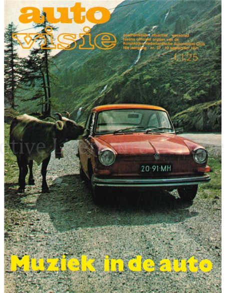 1971 AUTOVISIE MAGAZIN 37 NIEDERLÄNDISCH