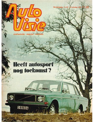 1971 AUTOVISIE MAGAZINE 43 DUTCH