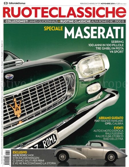 2014 RUOTECLASSICHE ZEITSCHRIFT 311 ITALIENISCH