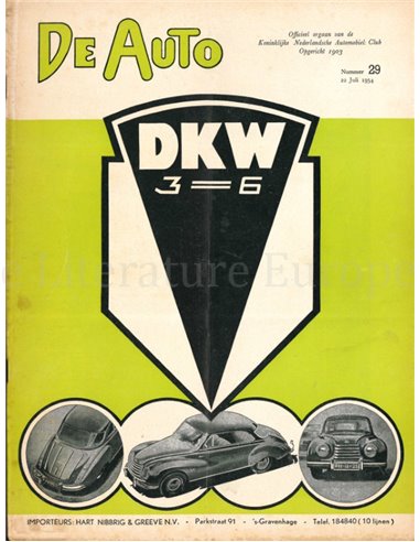 1954 DE AUTO MAGAZIN 29 NIEDERLÄNDISCH