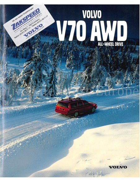 1997 VOLVO V70 AWD BROCHURE GERMAN