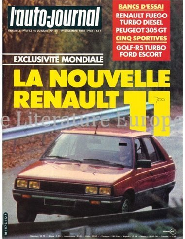 1982 L'AUTO-JOURNAL MAGAZINE 21 FRANS