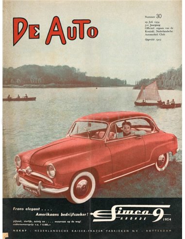 1954 DE AUTO MAGAZIN 30 NIEDERLÄNDISCH