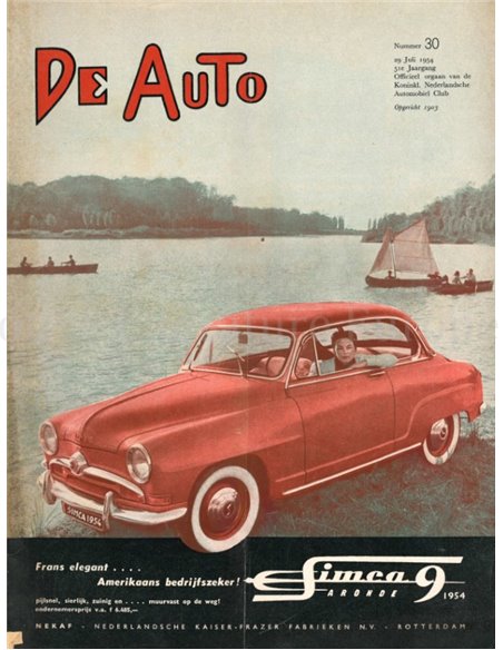 1954 DE AUTO MAGAZIN 30 NIEDERLÄNDISCH