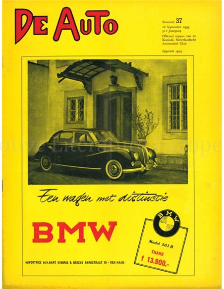 1954 DE AUTO MAGAZIN 37 NIEDERLÄNDISCH