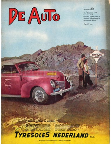 1954 DE AUTO MAGAZIN 39 NIEDERLÄNDISCH