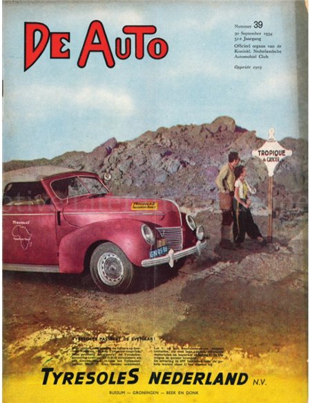 1954 DE AUTO MAGAZIN 39 NIEDERLÄNDISCH