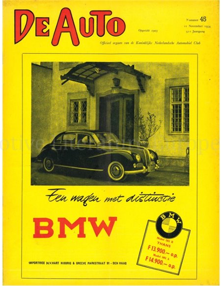 1954 DE AUTO MAGAZIN 45 NIEDERLÄNDISCH