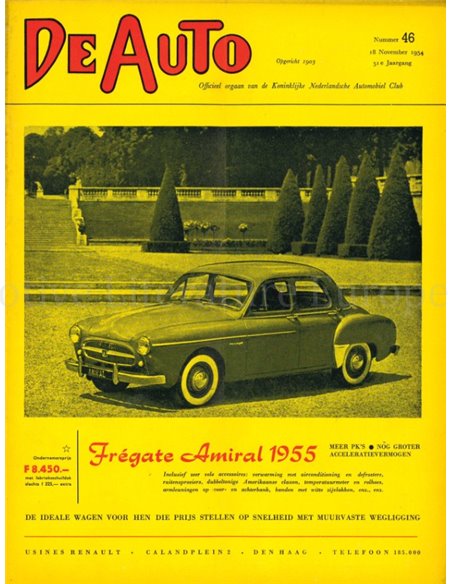 1954 DE AUTO MAGAZIN 46 NIEDERLÄNDISCH