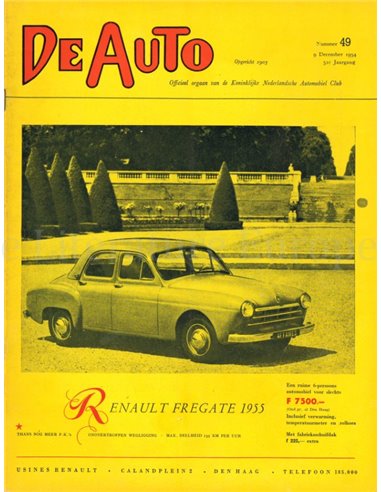 1954 DE AUTO MAGAZIN 49 NIEDERLÄNDISCH