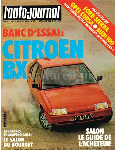 1982 L'AUTO-JOURNAL MAGAZINE 17 FRENCH