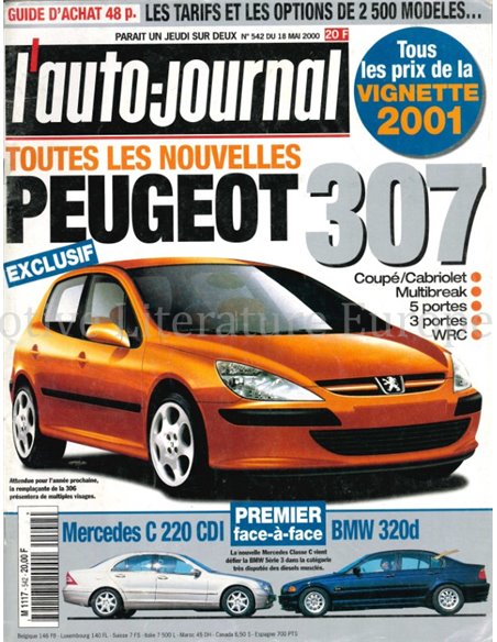 2000 L'AUTO-JOURNAL MAGAZINE 542 FRENCH