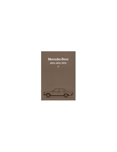 1981 MERCEDES BENZ E KLASSE DIESEL BROCHURE NEDERLANDS