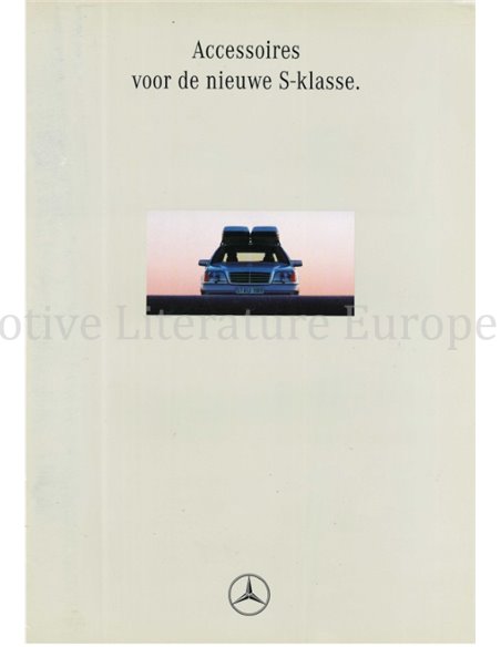 1991 MERCEDES BENZ S CLASS ACCESSORIES BROCHURE DUTCH