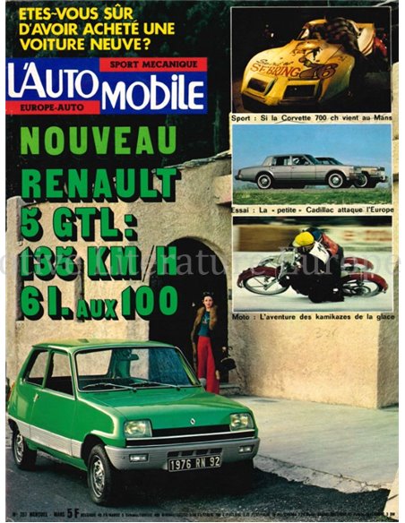 1976 L'AUTOMOBILE MAGAZINE 357 FRANS