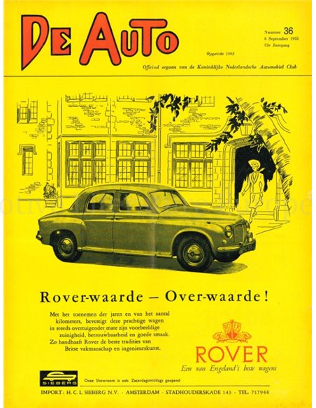 1955 DE AUTO MAGAZIN 36 NIEDERLÄNDISCH