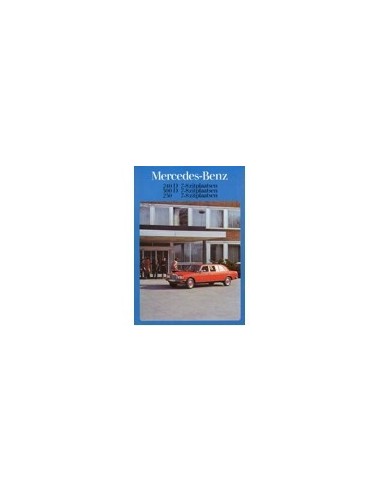 1981 MERCEDES BENZ E KLASSE LIMO BROCHURE NEDERLANDS