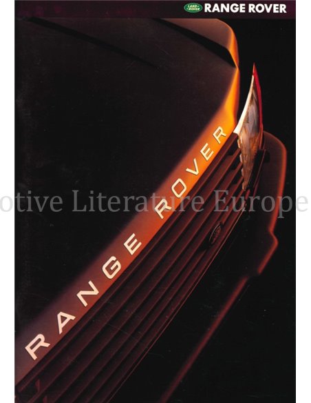 1996 RANGE ROVER PROSPEKT ENGLISCH