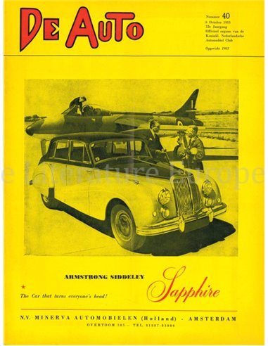 1955 DE AUTO MAGAZIN 40 NIEDERLÄNDISCH