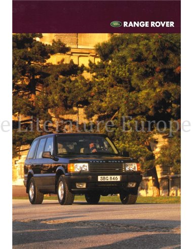 1997 RANGE ROVER BROCHURE DUITS