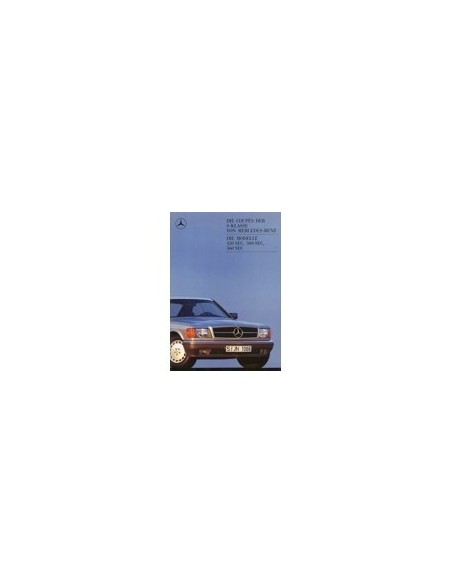 1988 MERCEDES BENZ S KLASSE COUPE BROCHURE DUITS