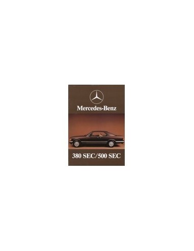 1982 MERCEDES BENZ S KLASSE COUPE BROCHURE NEDERLANDS