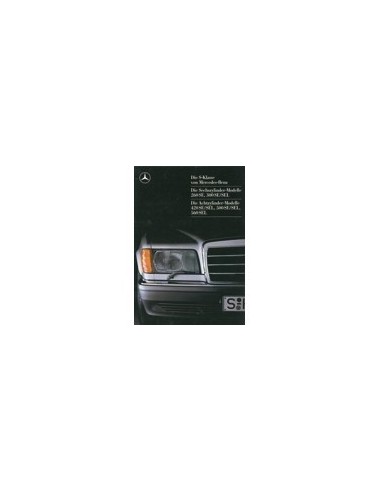 1986 MERCEDES BENZ S KLASSE BROCHURE DUITS