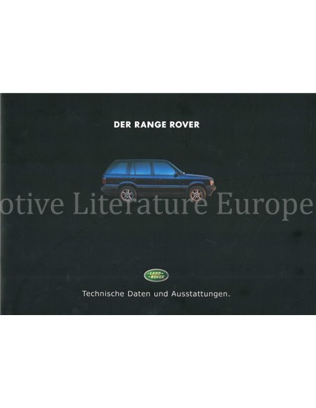 2000 RANGE ROVER PROSPEKT DEUTSCH