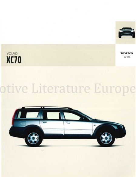 2004 VOLVO XC70 BROCHURE NEDERLANDS