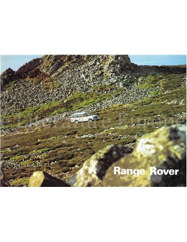 1977 LAND ROVER RANGE ROVER BROCHURE NEDERLANDS