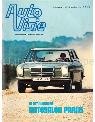 1973 AUTOVISIE MAGAZINE 41 DUTCH