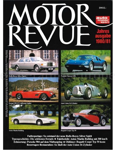 1980 MOTOR REVUE JAARBOEK DUITS