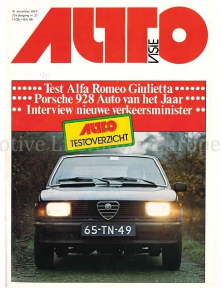 1977 AUTOVISIE MAGAZINE 27 DUTCH