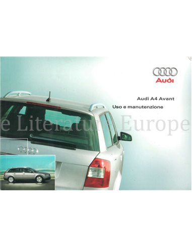 2002 AUDI A4 AVANT INSTRUCTIEBOEKJE ITALIAANS