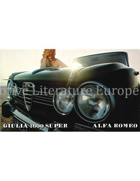 1971 ALFA ROMEO GIULIA 1600 SUPER PROSPEKT NIEDERLÄNDISCH