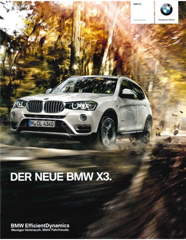 2014 BMW X3 BROCHURE DUITS