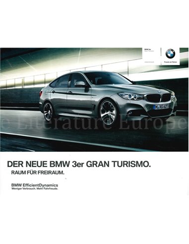 2013 BMW 3ER GRAN TURISMO PROSPEKT DEUTSCH